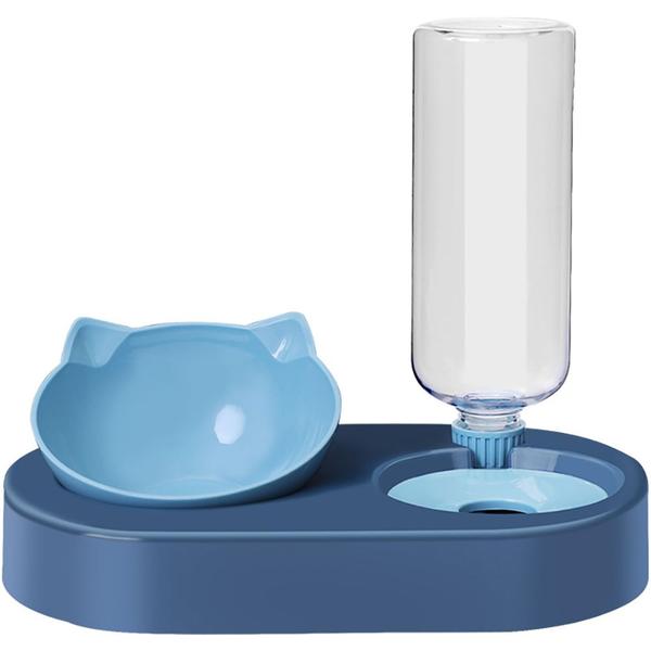 Imagem de Pet Cats Kibble Dispenser Bowl And Drinkers Automatic Water Storage Dog Food Bowl Pets Suprimentos de alimentação e rega de gatos