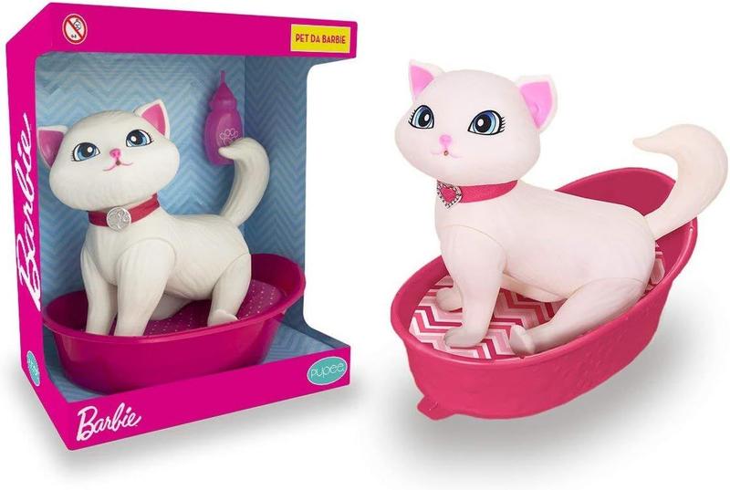 Imagem de Pet Da Barbie Gatinha Vinil Cuidados Com Blissa Com Caminha