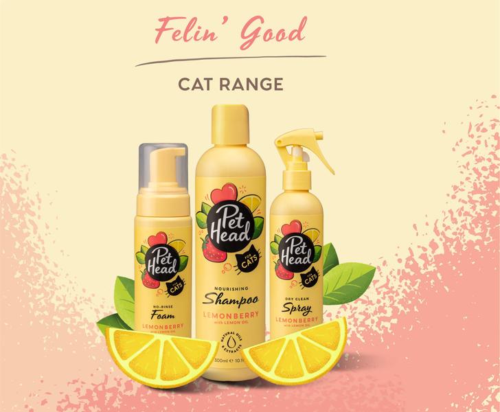 Imagem de Pet Head  Felin' Good Cat Spray Limpeza Banho A Seco 300ml