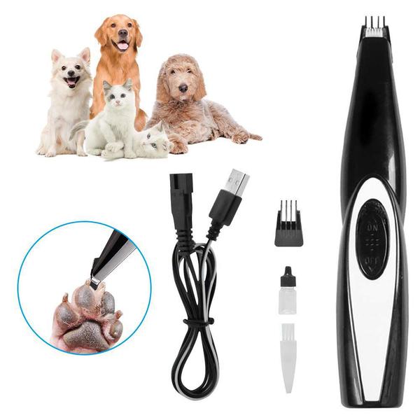 Imagem de Pet prego aparador de pêlos moedor gato cão grooming ferramenta corte elétrico cortador usb recarregável cão corte cabel