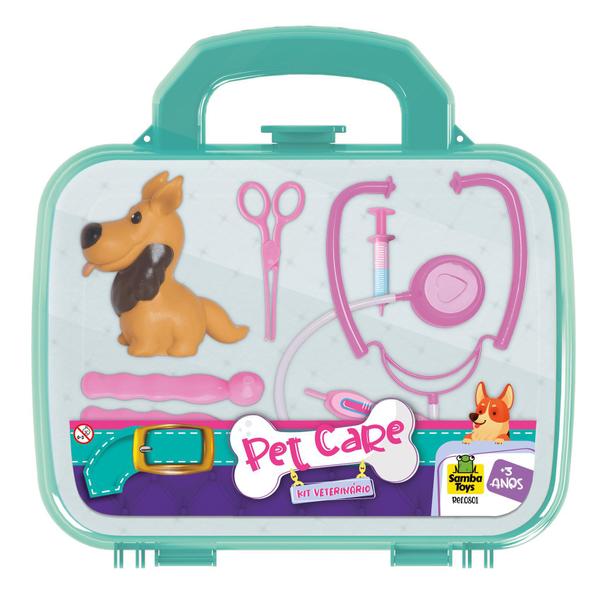 Imagem de Pet Shop Infantil Maleta Pet Care Com Cachorro 0801 - Samba Toys