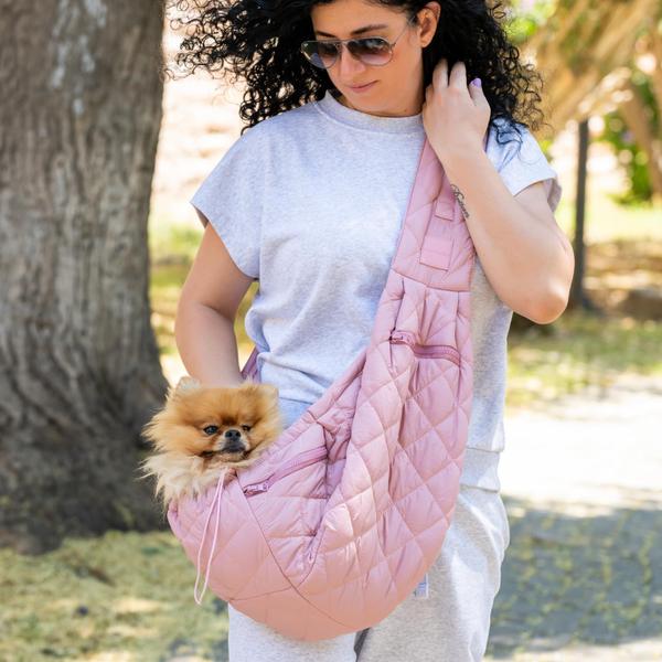 Imagem de Pet Sling Carrier PALPACK para cães e gatos pequenos e médios, rosa