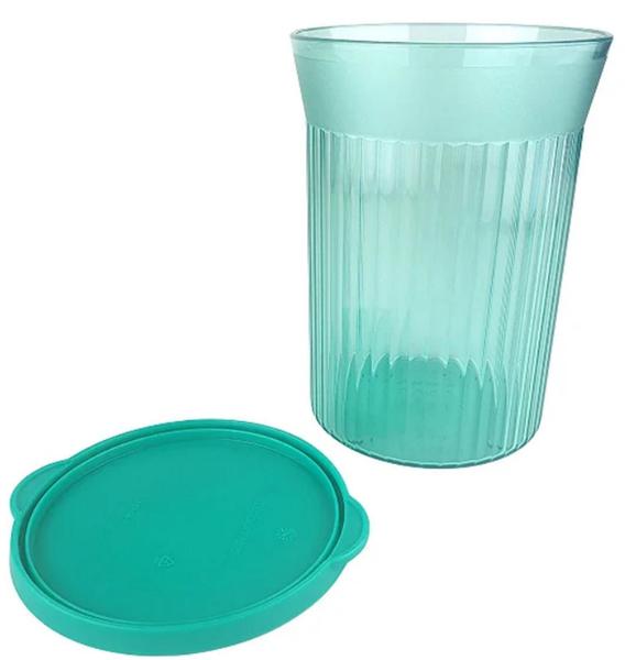 Imagem de Petisqueira 630ml Canelada Mate Redonda Verde Tupperware