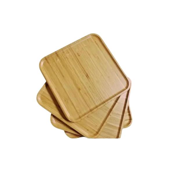Petisqueira de Bambu Mini Bandeja Pires Madeira Quadrado 13cm - COISARIA Imagem de Petisqueira de Bambu Mini Bandeja Pires Madeira Quadrado 13cm
