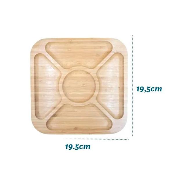 Imagem de Petisqueira De Bambu - Quadr 5 Espaços 19,5x19,5 Dolce Home