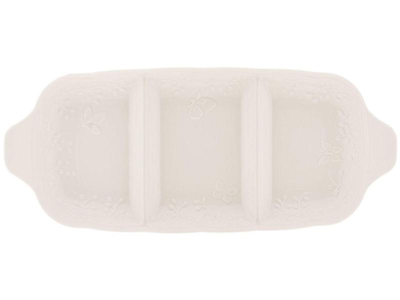 Petisqueira de Porcelana Retangular - Butterfly Power Lyor Imagem de Petisqueira de Porcelana Retangular - Butterfly Power Lyor
