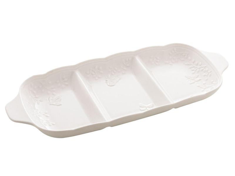 Petisqueira de Porcelana Retangular - Butterfly Power Lyor Imagem de Petisqueira de Porcelana Retangular - Butterfly Power Lyor