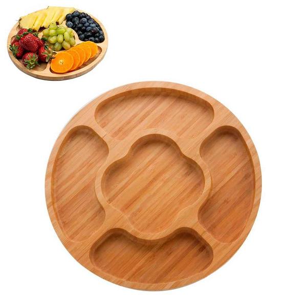 Petisqueira Grande Prática Ecokitchen Bambu Leve Durável - Mimo Imagem de Petisqueira Grande Prática Ecokitchen Bambu Leve Durável