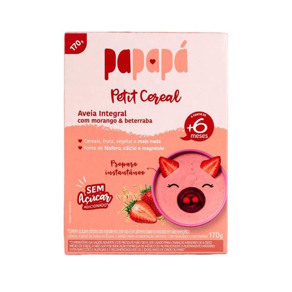 Imagem de Petit Cereal Infantil Papapá Aveia com Morango e Beterraba 170g