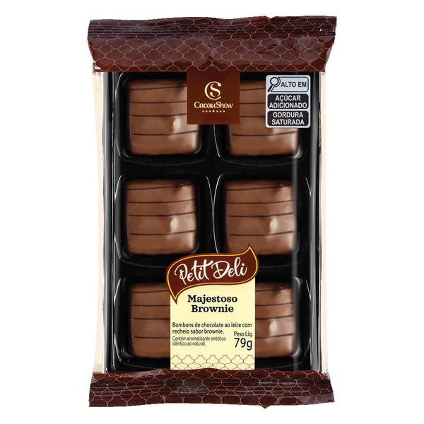 Petit Deli Brownie Decorado 79g Cacau Show Imagem de Petit Deli Brownie Decorado 79g Cacau Show