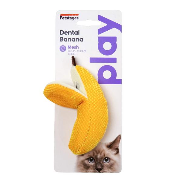 Imagem de Petstages Dental Banana Catnip Gato Mastigar Brinquedo