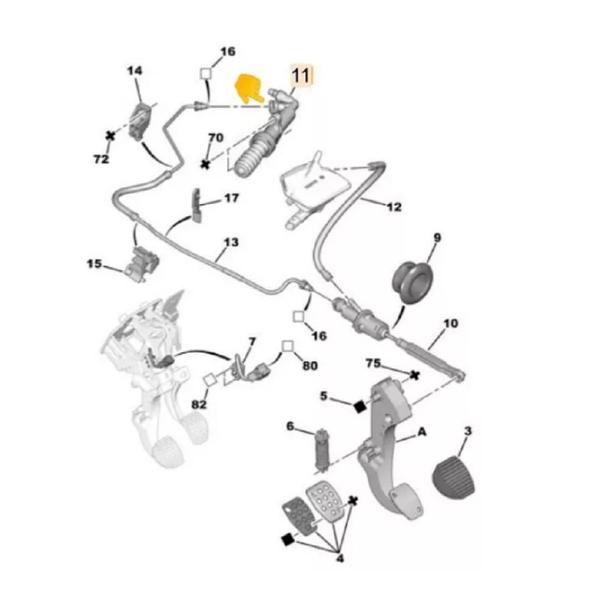 Imagem de Peugeot 307 Cilindro Escravo Embreagem Novo Original