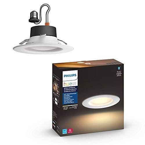 Imagem de Philips Hue White Ambiance LED Smart Retrofit 5/6 polegadas Recessed Downlight, Bluetooth &amp Zigbee compatível, luz branca quente a fria (Hue Hub Opcional)