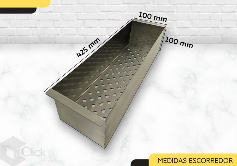 Imagem de Pia Cuba De Inox Para Cozinha 50x40 Gourmet Luxo C/escorredor e C/Válvula