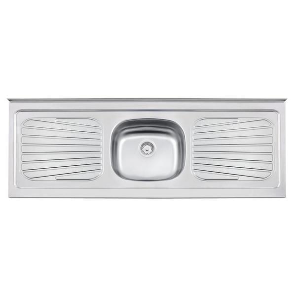 Pia de apoio em aco inox 150x52cm tramontina new raggi 40 Imagem de Pia de apoio em aco inox 150x52cm tramontina new raggi 40