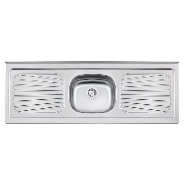Pia de apoio em aco inox 150x52cm tramontina new raggi 40 Imagem de Pia de apoio em aco inox 150x52cm tramontina new raggi 40