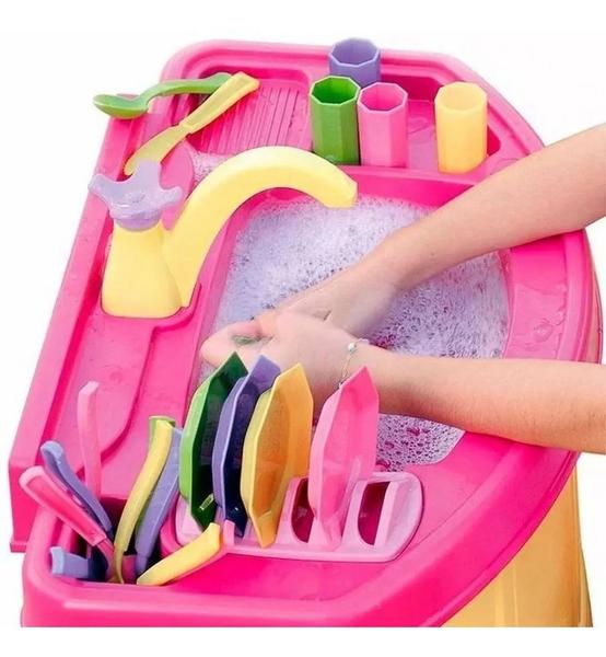 Imagem de Pia De Brinquedo Acqua Clean lava louça infantil - Cotiplas