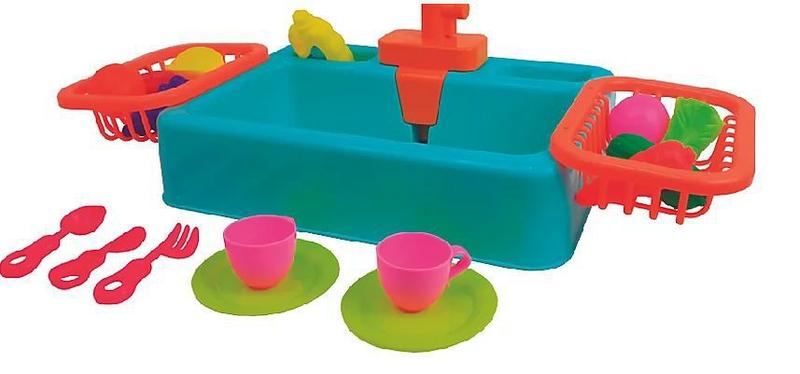Pia de Cozinha Infantil Sai Água de Verdade com Acessórios - FENIX Imagem de Pia de Cozinha Infantil Sai Água de Verdade com Acessórios