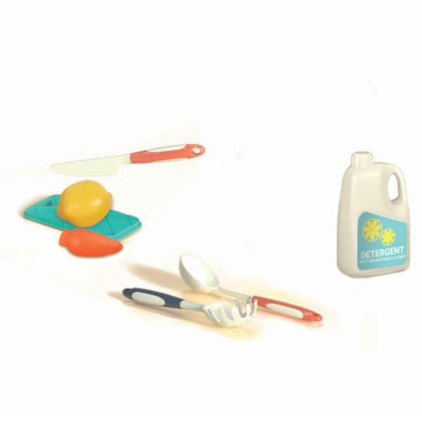 Pia Lava Louça Acqua Magic Braskit Com 19 Acessórios Cozinha Infantil de Brinquedo Sai Água De Verdade Imagem de Pia Lava Louça Acqua Magic Braskit Com 19 Acessórios Cozinha Infantil de Brinquedo Sai Água De Verdade