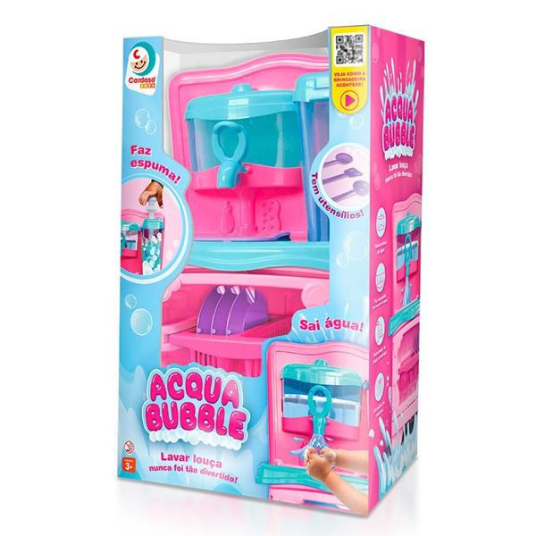 Imagem de Pia Lava-Louças Infantil - Acqua Bubble - Sai Água - Cardoso Toys