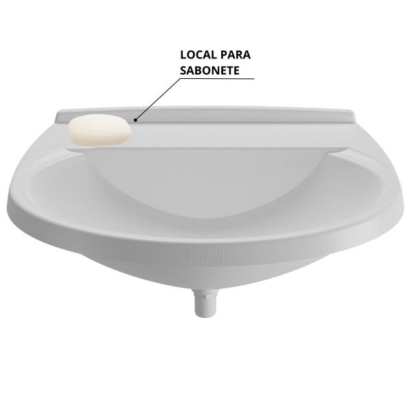 Imagem de Pia Lavatório Banheiro 8L + Torneira Preta Reforçada + Sifão Universal Sanfonado + Engate Flexível + Fita Veda Rosca