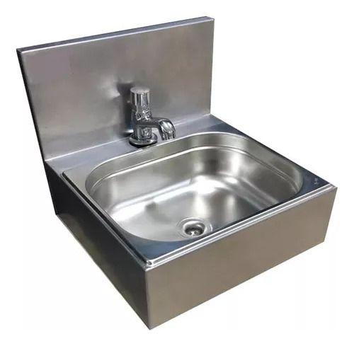 Pia Lavatório Lavabo/Consultório Higiênico Completo Aço Inox - Technox Imagem de Pia Lavatório Lavabo/Consultório Higiênico Completo Aço Inox