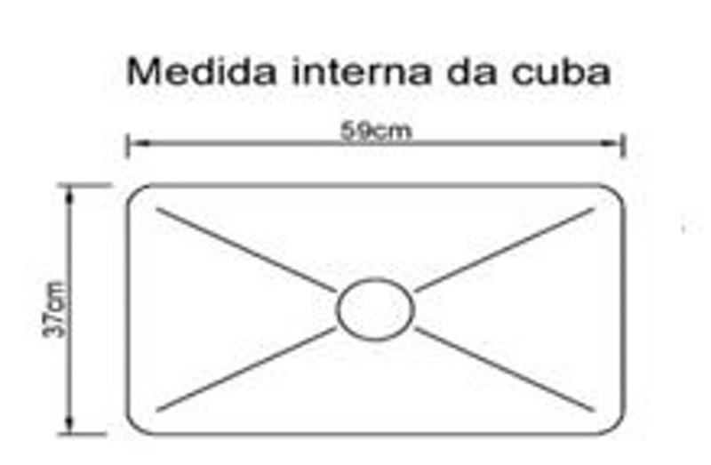 Imagem de Pia Master Max com Cuba Funda Raissa 200cm