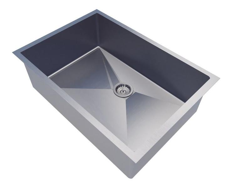 Pia Simples E Elegante Para Cozinha Embutida Inox Escovado - Technox Imagem de Pia Simples E Elegante Para Cozinha Embutida Inox Escovado
