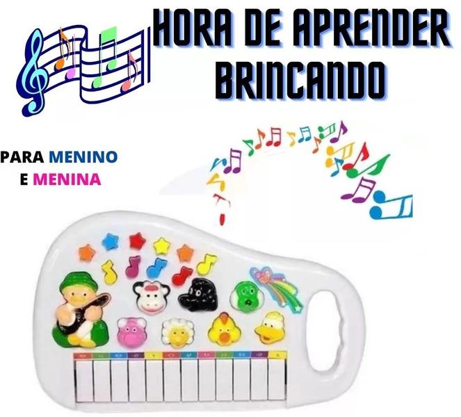 Imagem de Piano de Brinquedo Teclado Infantil Animais da Fazenda Teclado Bebê