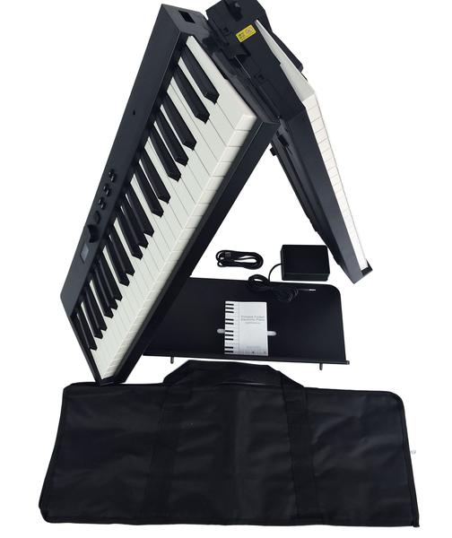 Imagem de Piano Eletrônico Dobrável 88 Teclas Arranjador Konix - PJ88-C Midi Bateria Recarregável