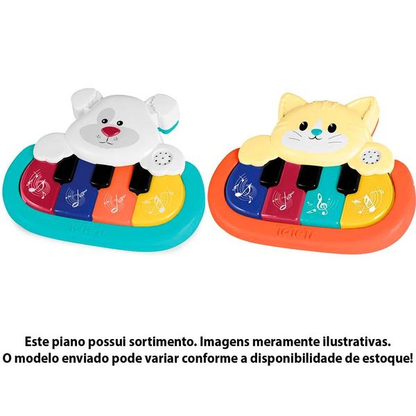 Imagem de Piano Infantil Musical - Music Pet - Luz e Som - Sortido - TaTeTi