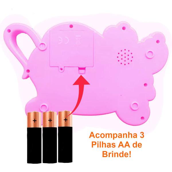 Piano Teclado Musical Vaquinha Infantil Brinquedo Bebe Luz Som Bichinhos Fazenda - Pica Pau Imagem de Piano Teclado Musical Vaquinha Infantil Brinquedo Bebe Luz Som Bichinhos Fazenda