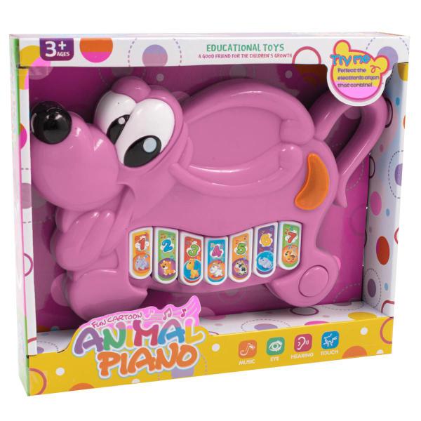 Piano Teclado Musical Vaquinha Infantil Brinquedo Bebe Luz Som Bichinhos Fazenda - Pica Pau Imagem de Piano Teclado Musical Vaquinha Infantil Brinquedo Bebe Luz Som Bichinhos Fazenda