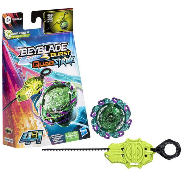 Pião de Batalha - BeyBlade Burst - Quadstrike - Chain Kerberus K8 - 4 em 1 - Hasbro Imagem de Pião de Batalha - BeyBlade Burst - Quadstrike - Chain Kerberus K8 - 4 em 1 - Hasbro