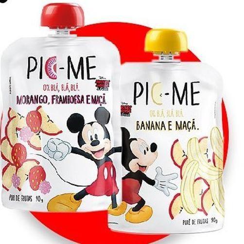 Imagem de Pic-Me Disney Pera, Uva E Maçã Pouch 90G (12 Unidades)