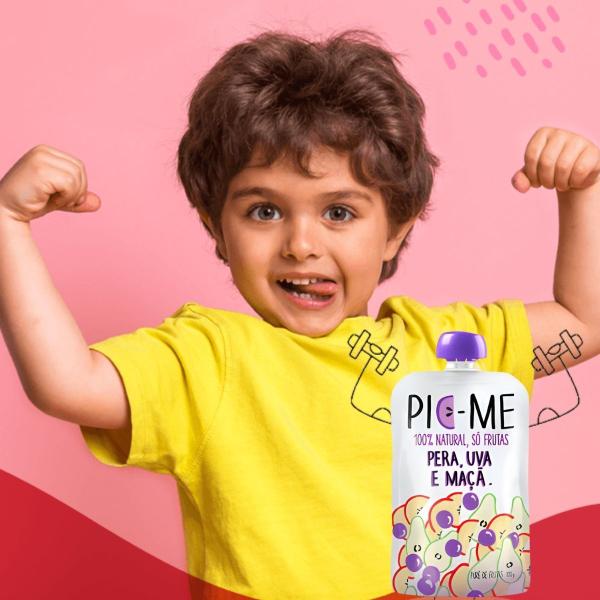 Imagem de Pic-me Uva E Maça Pack 12un. Papinha Infantil De Frutas