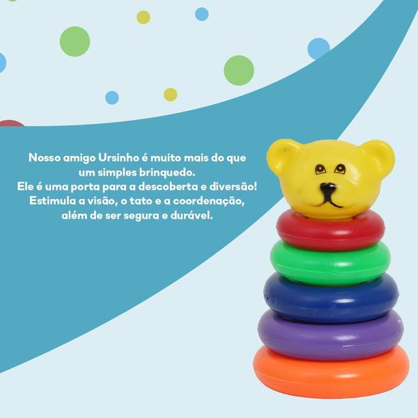 Imagem de Pica Pau Ursinho didático Brinquedo Pedagógico Para Bebê Meu