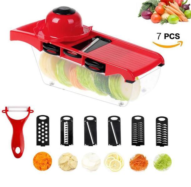 Picador De Legumes E Frutas Em Aço Inox - Monac Imagem de Picador De Legumes E Frutas Em Aço Inox