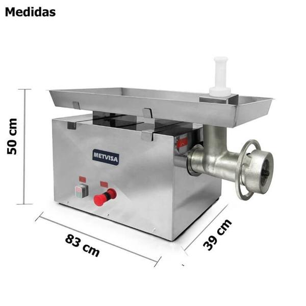 Imagem de Picador Moedor  De  Carnes Boca  98 Estanho Monofásico - Pcl98220m -  Metvisa