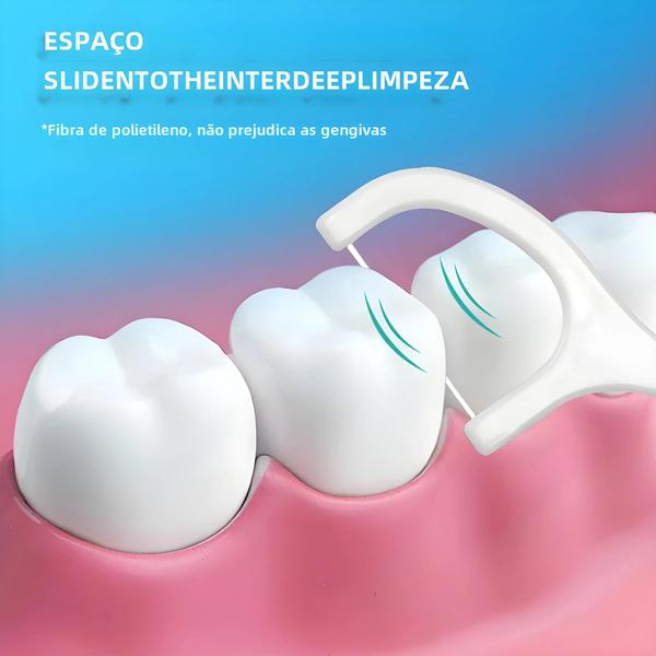 Imagem de Picaretas de Fio Dental Descartáveis Ultrafinas (600 Unidades) - Pacote Familiar