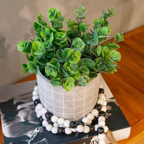 Pick Eucalipto Planta Artificial Permanente 33cm - Decore Fácil Shop Imagem de Pick Eucalipto Planta Artificial Permanente 33cm