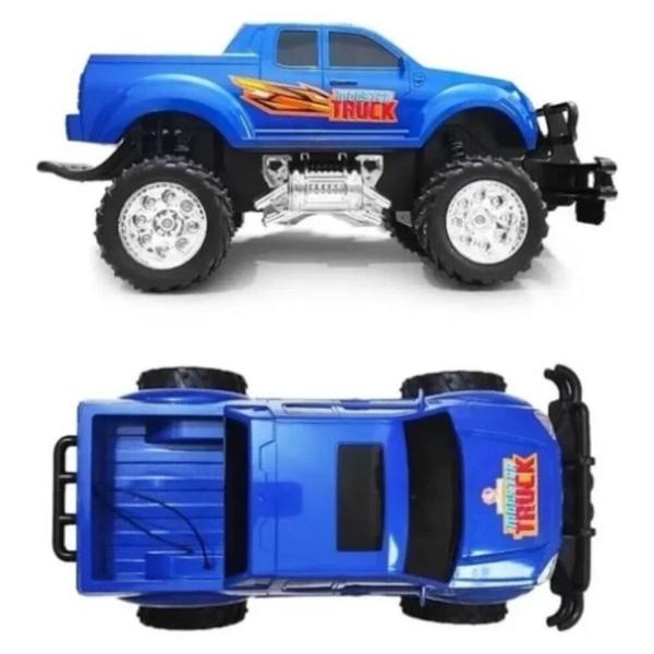 Imagem de Pick Up Azul Gigante Monster Controle Remoto 2271 Polibrinq