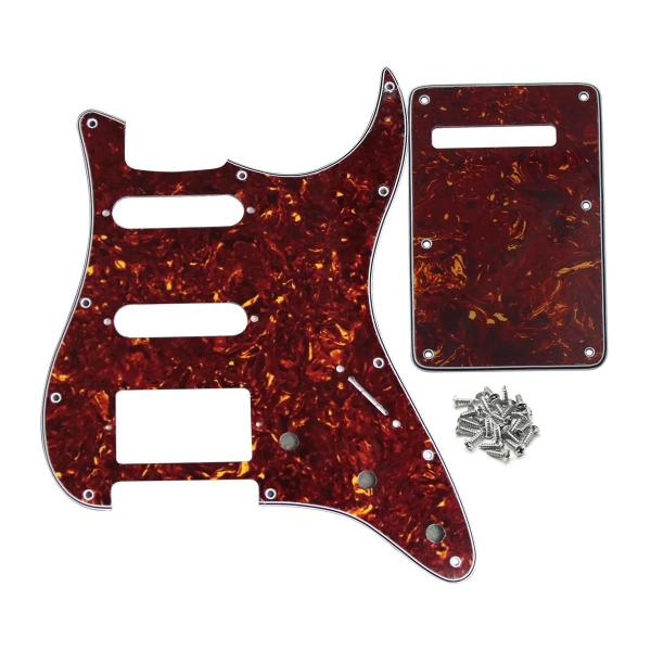 Imagem de Pickguard para Guitarra Elétrica (11 Furos HSS/SSH) - 8 Cores com Parafusos