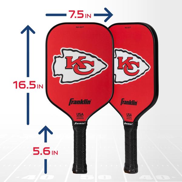 Imagem de Pickleball Paddle Franklin Sports Kansas City Chiefs NFL