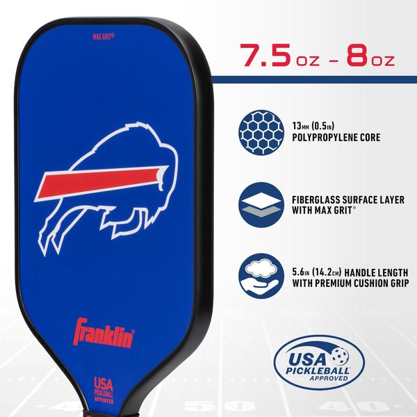 Imagem de Pickleball Paddle Franklin Sports NFL Buffalo Bills