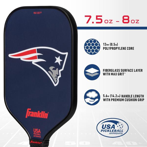 Imagem de Pickleball Paddle Franklin Sports NFL New England Patriots