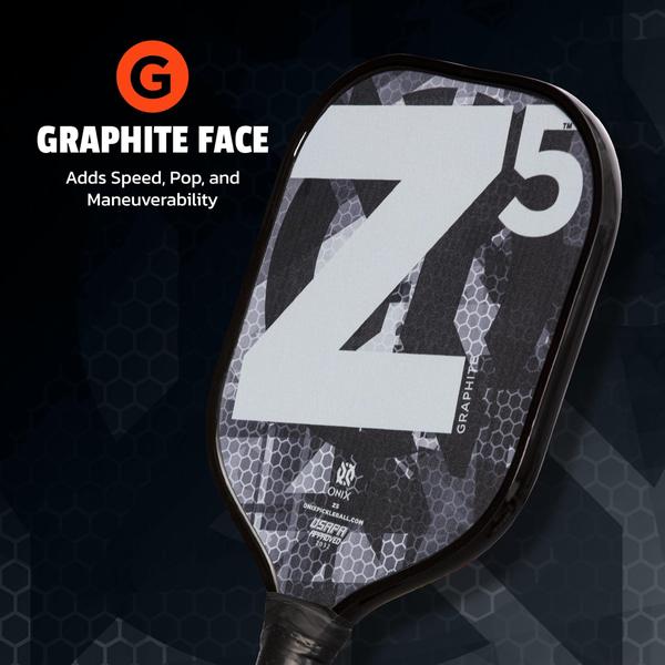 Pickleball Paddle Onix Graphite MOD Z5 em fibra de carbono Imagem de Pickleball Paddle Onix Graphite MOD Z5 em fibra de carbono