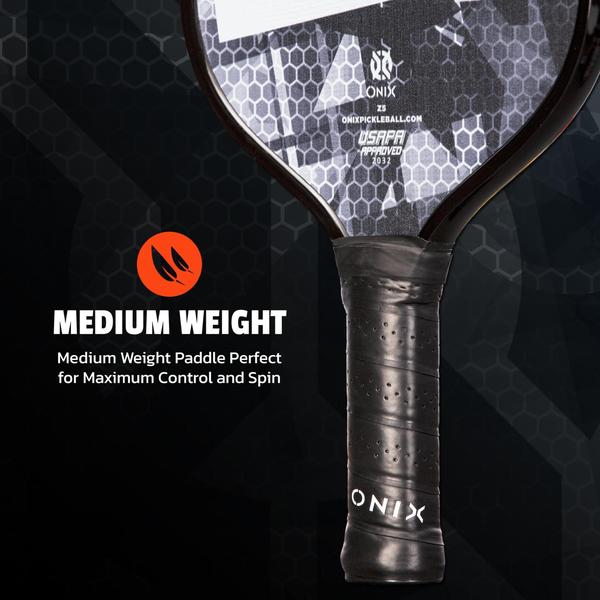 Pickleball Paddle Onix Graphite MOD Z5 em fibra de carbono Imagem de Pickleball Paddle Onix Graphite MOD Z5 em fibra de carbono