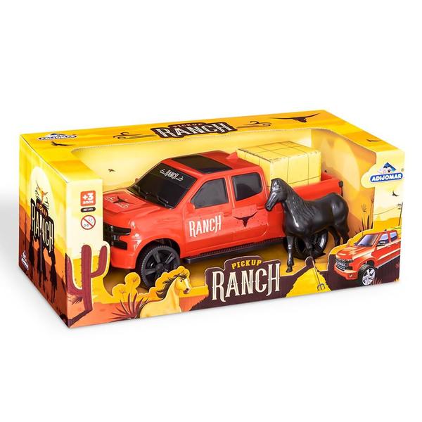 Pickup Brinquedo Carrinho Com Cavalo Infantil Fazenda Campo - Adijomar Imagem de Pickup Brinquedo Carrinho Com Cavalo Infantil Fazenda Campo - Adijomar