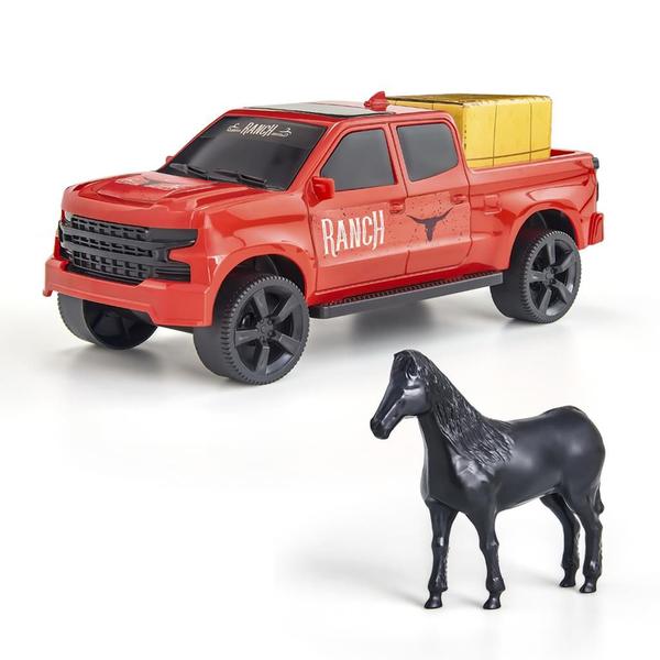 Pickup Brinquedo Carrinho Com Cavalo Infantil Fazenda Campo - Adijomar Imagem de Pickup Brinquedo Carrinho Com Cavalo Infantil Fazenda Campo - Adijomar